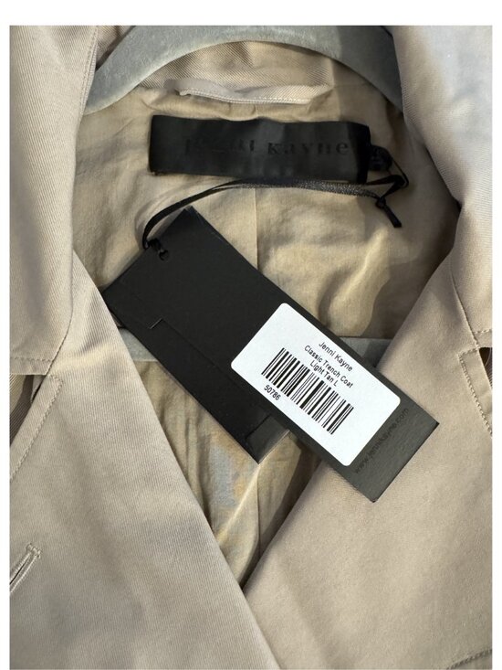 Jenni Kayne Classic Trench Coat in Light Tan Size Large - Picture 8 of 8